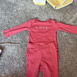 Carter's Coral Baby Outfit